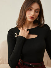 Wool-Blend Skinny Knit Top